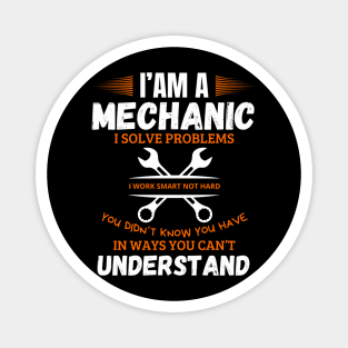 I Am A Plumber I Solve Problems Quote Template Contrast Flat Key Texts Tools Magnet